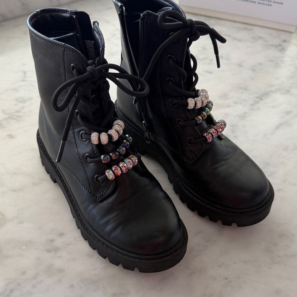 Kids' Bronx Lace-Up Combat Boots - art class™